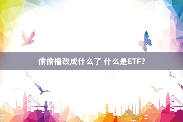 偷偷撸改成什么了 什么是ETF？