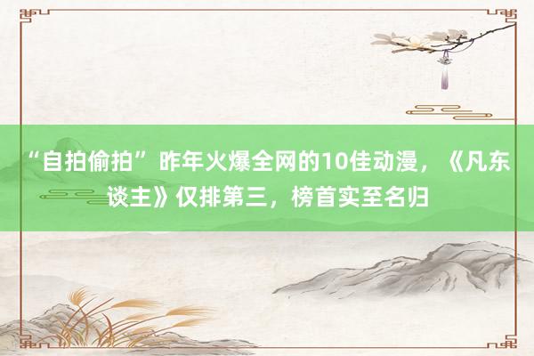 “自拍偷拍” 昨年火爆全网的10佳动漫，《凡东谈主》仅排第三，榜首实至名归